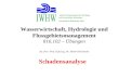 Wasserwirtschaft, Hydrologie und Flussgebietsmanagement 816.102 – Übungen Ao.Univ.-Prof. Dipl.Ing. Dr. Hubert Holzmann Institut für Wasserwirtschaft, Hydrologie.