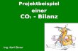 Projektbeispiel Ing. Karl Ebner einer CO 2 - Bilanz.