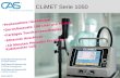CLiMET Serie 1050 Probenahme rückführbar Durchflussrate 100 Liter pro Minute Farbiges Touchscreen-Display Ethernet Anschluss 10 Minuten Messzeit für einen.