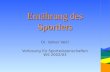 Ernährung des Sportlers Dr. Volker Veitl Vorlesung für Sportwissenschaften WS 2002/03.