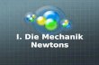 I. Die Mechanik Newtons. Die Kraft Magnetische Kraft Elektrische Kraft GewichtskraftReibungskraftAuftriebskraft....