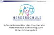 HERDERSCHULE Informationen über das Konzept der Herderschule zum bilingualen Unterrichtsangebot.
