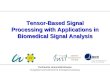 Ilmenau University of Technology Communications Research Laboratory 1 Tensor-Based Signal Processing with Applications in Biomedical Signal Analysis Technische.