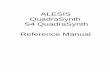 Alesis Quadrasynth s4 Manual