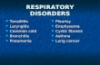 Respiratory Disorders Ppt