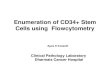 Enumeration of CD34+ Stem Cells using  Flowcytometry