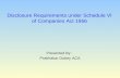 Disclosure Requirement Schedule Vi of Companies Act