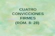 CUATRO CONVICCIONES FIRMES