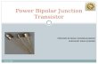 Power Bipolar Junction Transistor