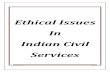 Ethical Issues in Indian Civil Services