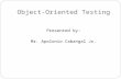 Object-Oriented Testing Final