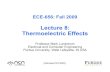 Thermoelectric Effects