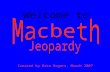 Jeopardy: Macbeth