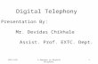 Digital Telephony Ppt