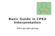 CPEX Indications and Interpretations