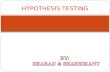 Hypothesis Testing Ppt by Sharad