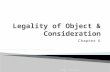 Legality of Object & Consideration