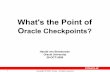 Oracle Buffers Checkpoints