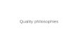 03 Quality Philosophies Frameworks