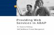 Providing Web Services in ABAP