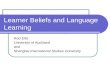 Learner Beliefs and Language Learning