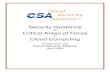 Security Guidance for Critical Areas of Focus in Cloud Computing