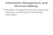 Information Management, And Decision Making