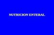 NUTRICION ENTERAL. NUTRICIÓN ENTERAL administración, por vía digestiva, de una mezcla constante y conocida de nutrientes obtenidos industrialmente, mediante.