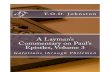 A Layman's Commentary on the Epistles of Paul