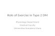 Role of Exercise in Type 2 DM