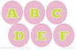 Easter Basket Letter Tags - Pink