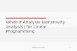 What-if Sensitivity Analysis for Linear Programming
