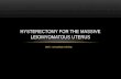 Hysterectomy for the Massive Leiomyomatous Uterus