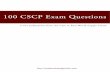 100 CSCP Exam Questions