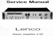 Lenco a-50_Stereo Amplifier Service Manual