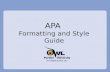 APA Formatting Style Guide OWL