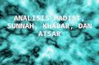 Analisis Hadist, Sunnah, Khabar, Dan Atsar