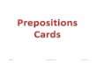 Prepositions Card