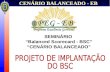 CENÁRIO BALANCEADO - EB SEMINÁRIO Balanced Scorecard - BSC CENÁRIO BALANCEADO.