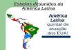 América Latina América Latina: quintal de atuação dos EUA! Estados desunidos da América Latina.