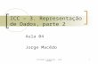 Introdução à Computação - Jorge Macêdo1 ICC – 3. Representação de Dados, parte 2 Aula 04 Jorge Macêdo.
