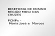 DIRETORIA DE ENSINO REGIÃO MOGI DAS CRUZES PCNPs – Maria José e Marcos.