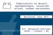 Prf. Margareth Dalcolmo CRPHF – FIOCRUZ / MS Barcelona, mayo 2011 Tuberculosis en Brasil: epidemiologia, situación actual, normas nacionales.