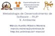 Especialização em Desenvolvimento de Aplicações WEB Metodologia de Desenvolvimento de Software – RUP 9. Ambiente Márcio Aurélio Ribeiro Moreira marcio.moreira@uniminas.br.