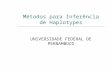 Métodos para Inferência de Haplotypes UNIVERSIDADE FEDERAL DE PERNAMBUCO.