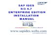 Manual Instalación SAP IDES 4.7