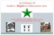 Right to education in India - Jai Ho