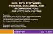 Data Data Everywhere CCSSO Presentation at National Conference on Student Assessment