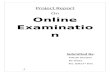 Project Report on Online Examination