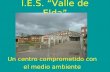 I.E.S. “Valle de Elda” Un centro comprometido con el medio ambiente.